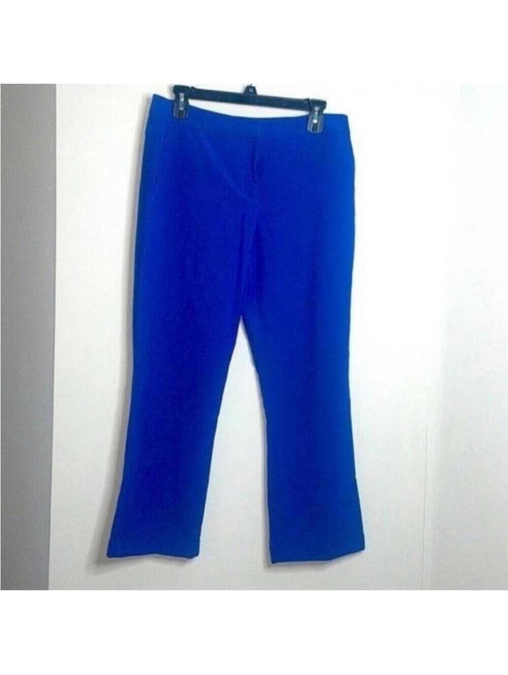 Worthington Modern Fit Royal Blue Ankle Length Career Work Office Pants